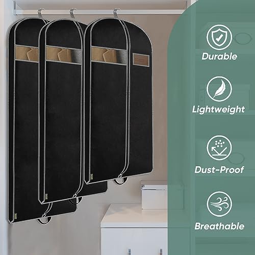 BALEINE 1PK Garment Bags for Hanging Clothes, 60" Suit Bag for Travel - Image 4