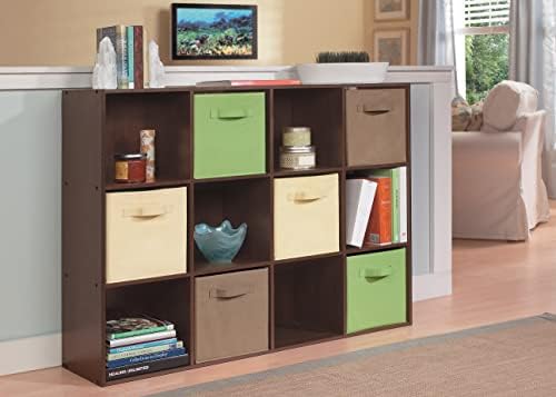 ClosetMaid Cubeicals 12 Cube Storage Shelf Organizer Bookshelf, Stackable, Vertical or Horizontal, Easy Assembly, Wood, Espresso Finish - Image 6