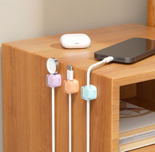 Glitter Magnetic Cable Clips, 2027 Cute Sparkly Charger Cord Holder - Image 6