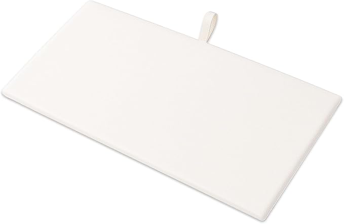 TheDisplayGuys For Your Modern Living 2-Pack Flat Foam Cushion Jewelry Display Pad Inserts - Velvet - Tray/Case Liners - Necklaces, Bracelets, Watches (White) by The Display Guys