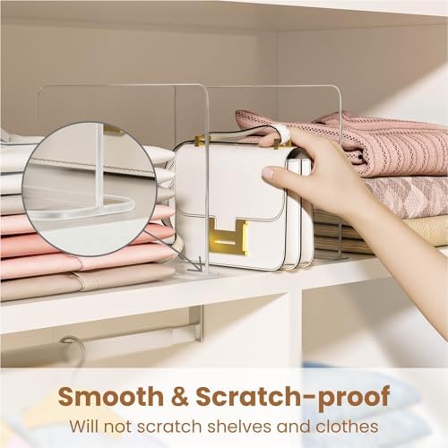 Shelf dividers for Closet Organization: Stable Upright Support - Image 5