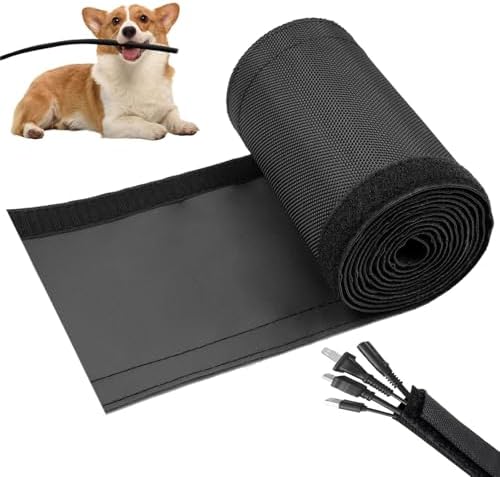 1.5" - 6.6Ft Hook and Loop Cable Sleeve, Wire Protector for Pets by Unknown