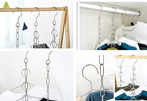 Stainless Steel Space Saving Hanger Chain Cascading Magic Hangers - Image 2