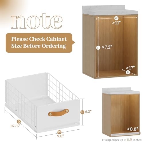 Pull Out Cabinet Organizer, Slide-Out Pantry Shelves, Fits Framed Cabinets - Image 4