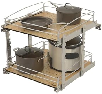 Rev-A-Shelf Dual Pullout Organizer for Cabinets, Min Opening Width 20" - Image 3