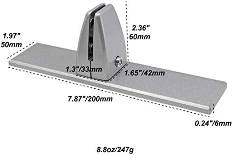 2 Pcs Sneeze Guard Clamp, Bracket Sneeze Guard Shield Base for Countertops, Stick On Heavy Duty Auminum Partition Guard Clamp, Panel Support Clamp Stand for Clear Desktop Counter Reception - Image 5
