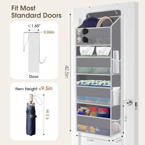 SpaceHacks 1 Pack Over The Door Organizer Hanging Storage Room Organizer - Image 2