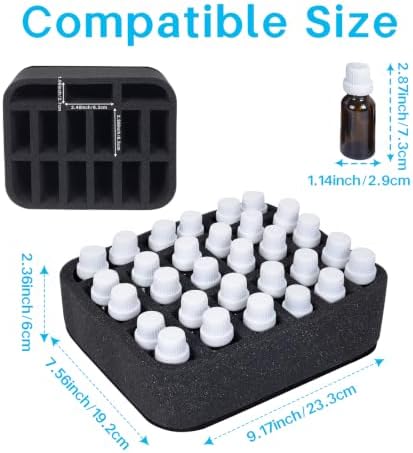 Essential oils Organizer Holder Foam Pad with Slots, can DIY - Image 2