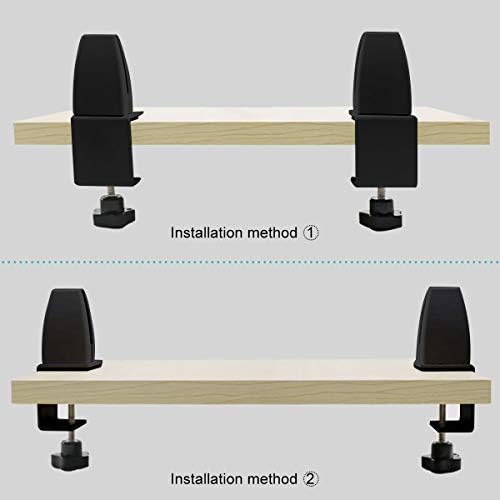 4 Pack Desk Partition Divider Bracket Clip, Acrylic Sneeze Guard Holder - Image 4