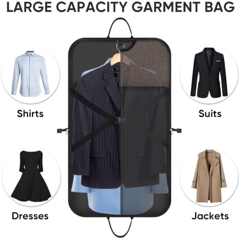 BALEINE Garment Bags for Travel, Water Resistant Carry on Suit Bag - Image 5