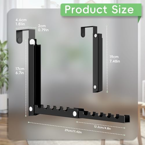 Foldable Over the Door Hooks, Over the Door Hanger for Space Saving - Image 4