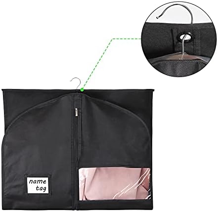 KEEGH 40 in Suit Bags for Closet Storage, Black, Set of 10 - Image 5