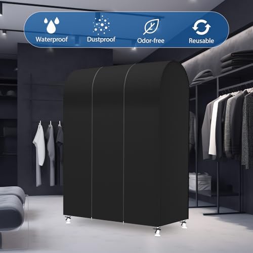 Zilink Garment Rack Cover Clothes Rack Cover Garment Bags Protector 43 in - Image 6