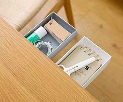 Drawer Pencil Tray Self-Adhesive Pop-Up Hidden Desktop Organizer Paste drawer-type storage pen box under the table Hidden paste pen barrel office stationery sundries storage box (white) - Image 7