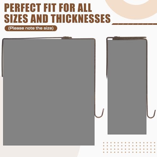 Amylove 12 Pcs Adjustable Cubicle Hooks Metal Hangers,Bronze,Classic - Image 6
