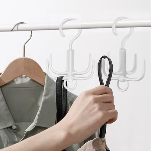 4Pcs Belt Hanger, Tie Hanger, Belt Organizer for Closet (Beige) - Image 6