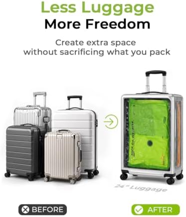 Vacbird Color-Coded Vacuum Storage Bags for Travel with Cordless Pump - Image 6
