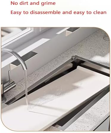 Adjustable Removable Carbon Steel Window Sill Extender Plate, Countertop Extension Board for Kitchen Organization And Storage, Window Plant Shelves With Magnetic Backplane(25) - Image 4