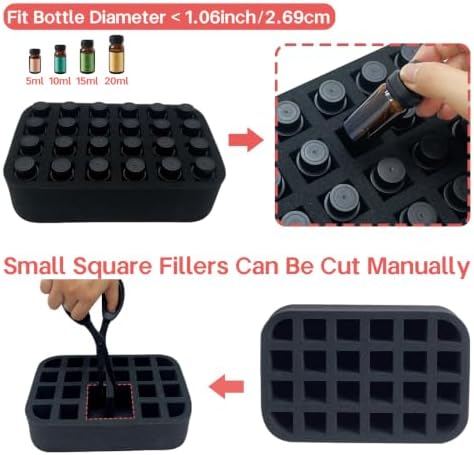 Essential oils Organizer Holder Foam Pad with Slots, can DIY - Image 5