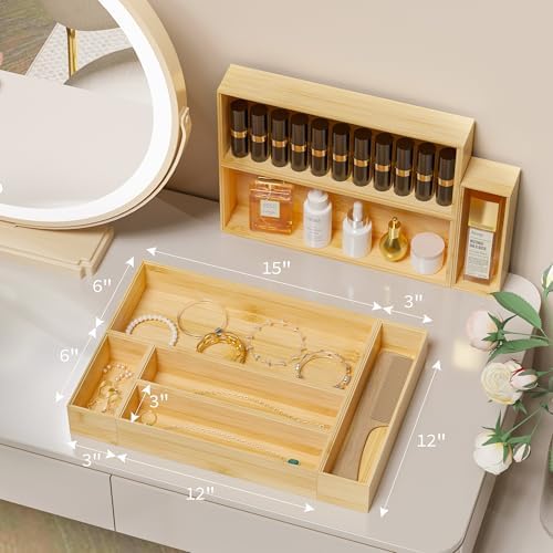 Bamboo Kitchen Drawer Organizer, Deep 2-Pack, 6" x 3" x 2.5" - Image 4
