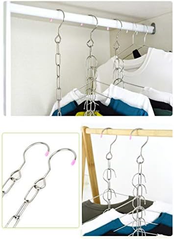 Stainless Steel Space Saving Hanger Chain Cascading Magic Hangers - Image 5