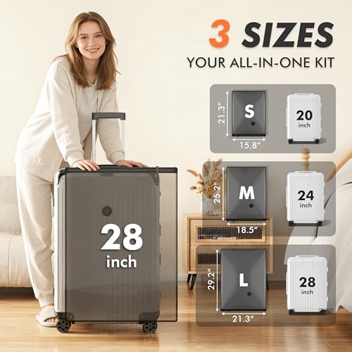 GONGSHI Vacuum Seal Bags for Clothing Travel & Home Storage, Travel Vacuum Bags with Pump,Space Saver for Blankets, Comforters, Pillows, Clothes,18 Combo - Image 4