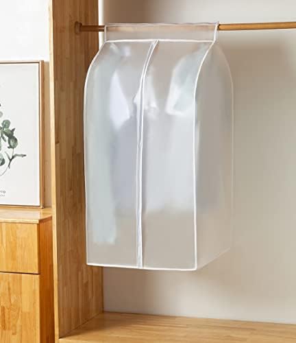 XIAKE Garment Bags M/oth-proof Dust Cover Coat Hanging Clothes Storage Bag Premium Thickened Clothing Organizer Moisture-proof Dust-proof Clothes Cover by XIAKE
