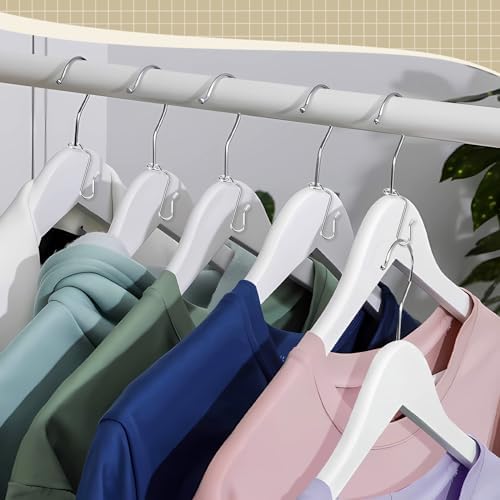 Sankoly 50 Pieces Hanger Connector Hooks Metal Hanger Extender Hooks Stable Clothes Connector for Different Clothes Hangers, 8.7 mm/0.34 Inch Hole Diameter, Silver - Image 5
