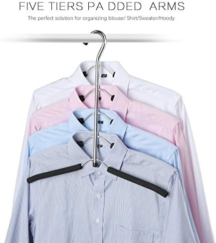 DOIOWN Blouse & Shirt Hangers - Non Slip Space Saving Stainless Steel Closet Organizer (4) - Image 4