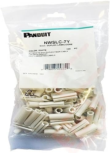 Panduit NWSLC-7Y Sleeve, Duples Cable Id, White, 3MM, 100PK - Image 3
