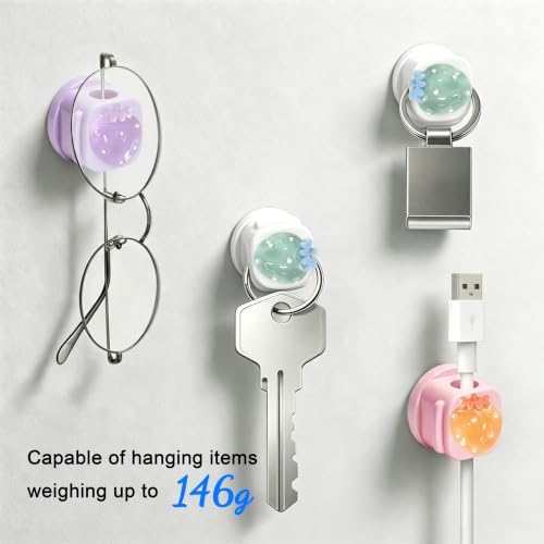 6Pack Magnetic Cable Clips,Night-Glowing Cord Holder,Strawberry - Image 6