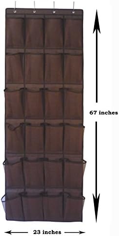Roomganize Large Over the Door Shoe Organizer for Mens Sneakers (Bison brown) - Image 4