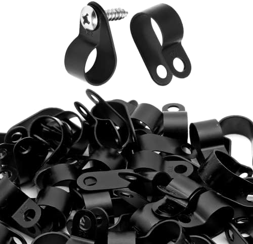 1/2 Inch R-Type Cable Clamps, 120pcs Nylon Wire Cable Clips - Image 4