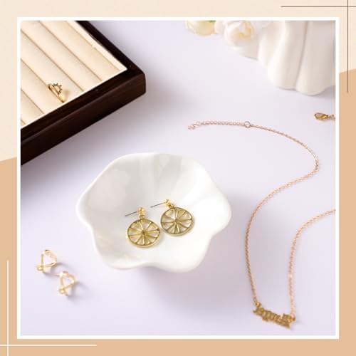 Shappy 12 Pcs Ceramic Ring Trinket Dish Bulk Jewelry Tray - Image 5