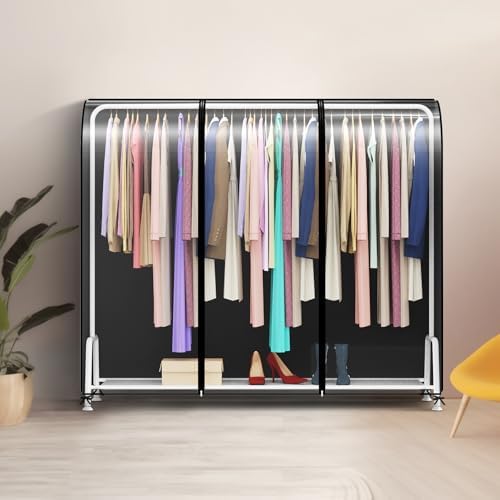 Zilink Extra Large Garment Rack Cover Clothes Rack Cover 72 in - Image 5
