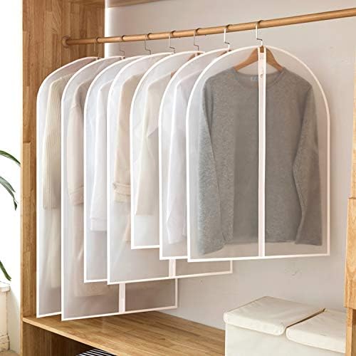 60" Clear Hanging Garment Bags Protect Extra Long Dresses & Gowns - Image 2