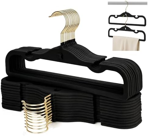 Velvet Pants Hangers 20 Pack Velvet Hangers Non Slip,for Pants Coat by Uinicor