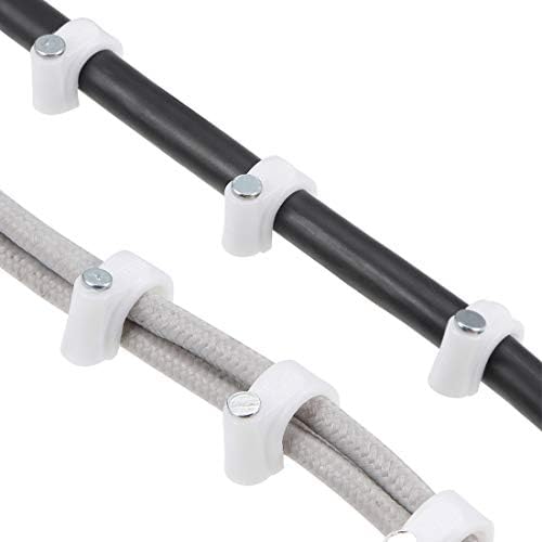 uxcell 12mm Cable Wire Clips Nail-in Wire Nail Clamps Cord Organizer Tie Holder 100pcs - Image 3