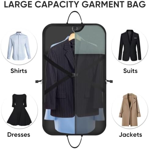 BALEINE Garment Bags for Travel, Water Resistant Carry on Suit Bag - Image 5