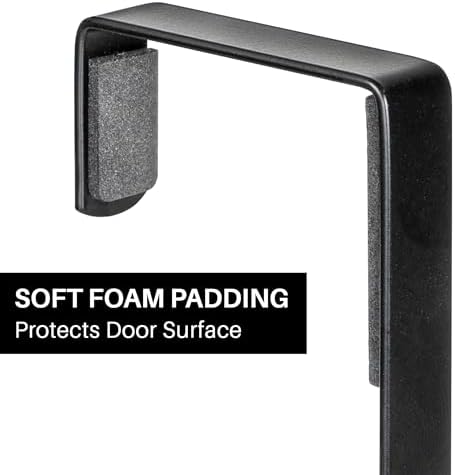 LYNK Professional® Home™ Over the Door Hooks - 18 Hook – Over the Door Coat Rack - Over the Door Hanger - Hanging Towels or Clothes - Bathroom, Bedroom, Laundry Room - Lifetime Ltd. Warranty, Black - Image 4