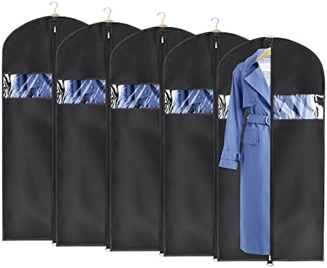 Univivi Garment Bag Suit Bag for Storage and Travel, 50 Inch, Set of 5 by Univivi