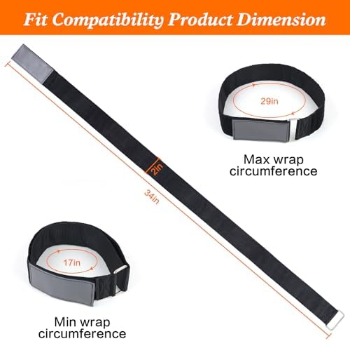 Ladder Straps,Black Grey 6 Pack Ladder Rack Straps - Image 4