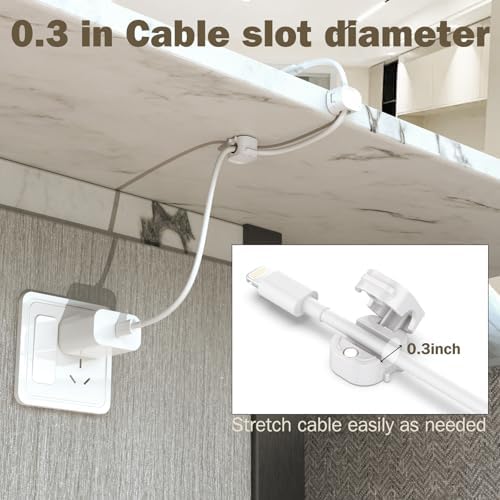 Cord Organizer 6 Pack Magnetic Cable Clips Smooth Adjustable 1s Lock Cable Management Clips Adhesive Wire Holder Keeper Organizer for Car Home Office Desk Accessory - Image 5