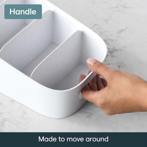 YouCopia ShelfBin Packet Organizer, 4-Tier Stairstep Raised Divided Bin, BPA-Free Storage Caddy for Kitchen Pantry and Cabinet Organization, Tea Bags, Medicine, and More - Image 5