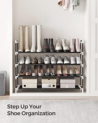 SONGMICS 4-Tier Shoe Rack, Shoe Storage for Hallway Closet - Image 4
