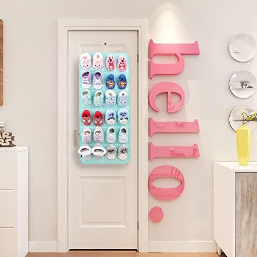 PACMAXI Over The Door Shoes Organizer for 12 Pairs of Baby Shoes Boys Girl - Image 4