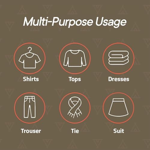 Black Space Saving Pants Hangers 2 Pack, 6 Layer Jeans Hangers and Closet Organizer for Jeans, Scarves, Skirts, Multi-Layer Hanger with Anti-Slip Coating & Stopper, Heavy-Duty S-Type Stainless Steel - Image 4