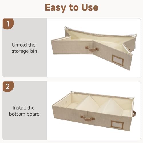StorageWorks 6 Inch Low Profile Underbed Storage Containers with Clear Lid - Image 7