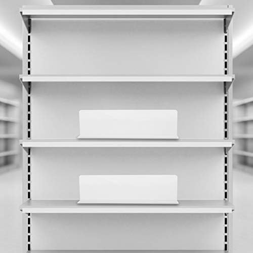 ULTECHNOVO 10pcs Clear Shelf Dividers for Shelves, 7.86" Long Clear Pharmacy Shelf Dividers L Shape Separator Thicken Clapboard for Commodity Classification for Cabinets Shelf Store - Image 5
