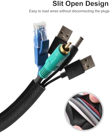 Secbolt Cord Protectors from Pets No Chew, 10FT - 1 Inch, Black - Image 2